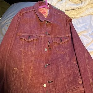 Levi’s red jean jacket